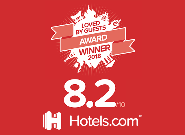 Hotels.com荣获“Loved By Guests Award 2018 (住宿者选出的人气旅馆Award 2018)”!