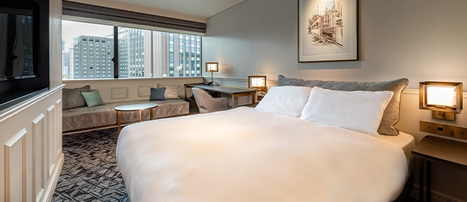 具有开放感的客房