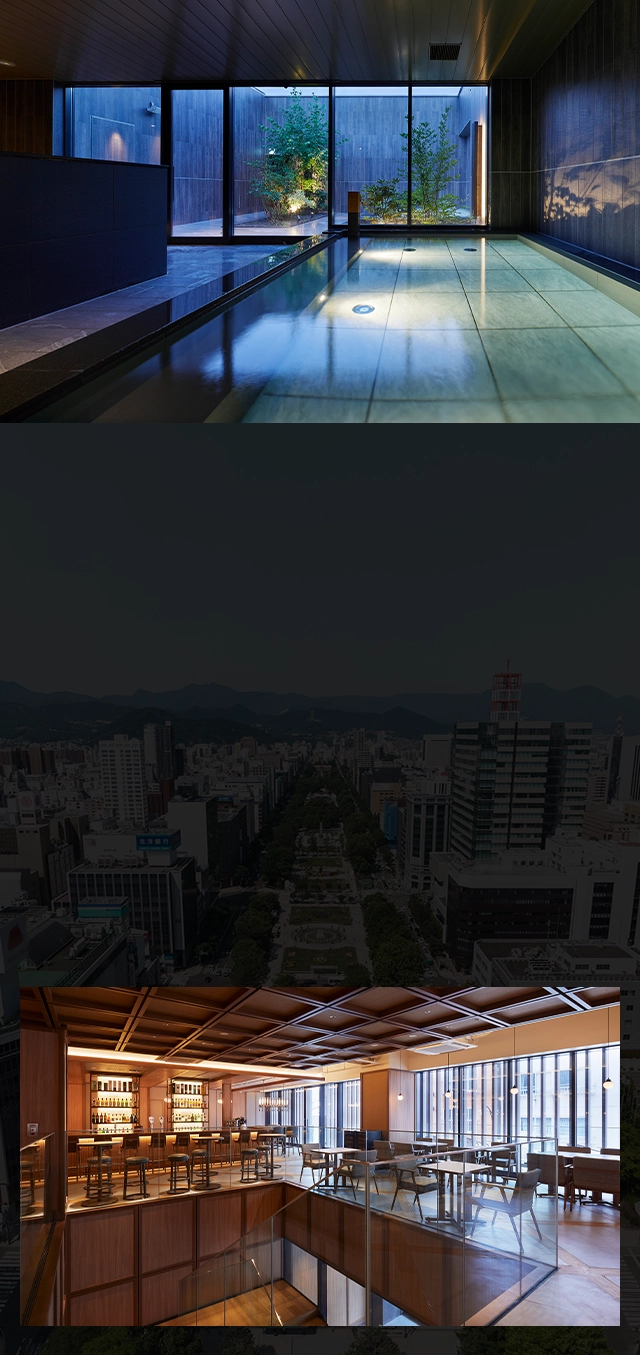 札幌是一座旅游城市，都市的便利与丰富的自然风光在此和谐交融。在这座13层建筑的顶层，您可以享受令人放松的天空露天浴池。酒店地理位置优越，方便前往钟楼和大通公园等著名景点。酒店各具特色，可满足商务出行、休闲度假、美食之旅以及冬季运动等各种需求。入住GRANBELL HOTEL TANUKI, SAPPORO都市享受轻松惬意的高品质住宿体验。