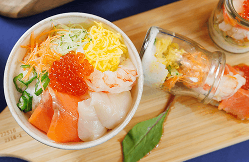 目玉料理 海鮮パフェ