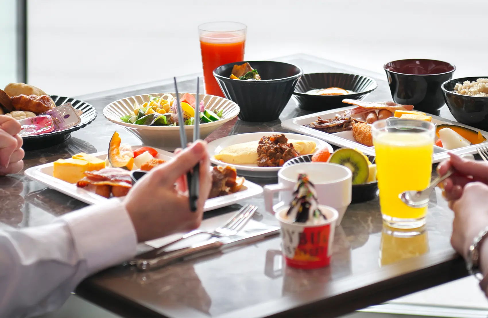 朝食ビュッフェ