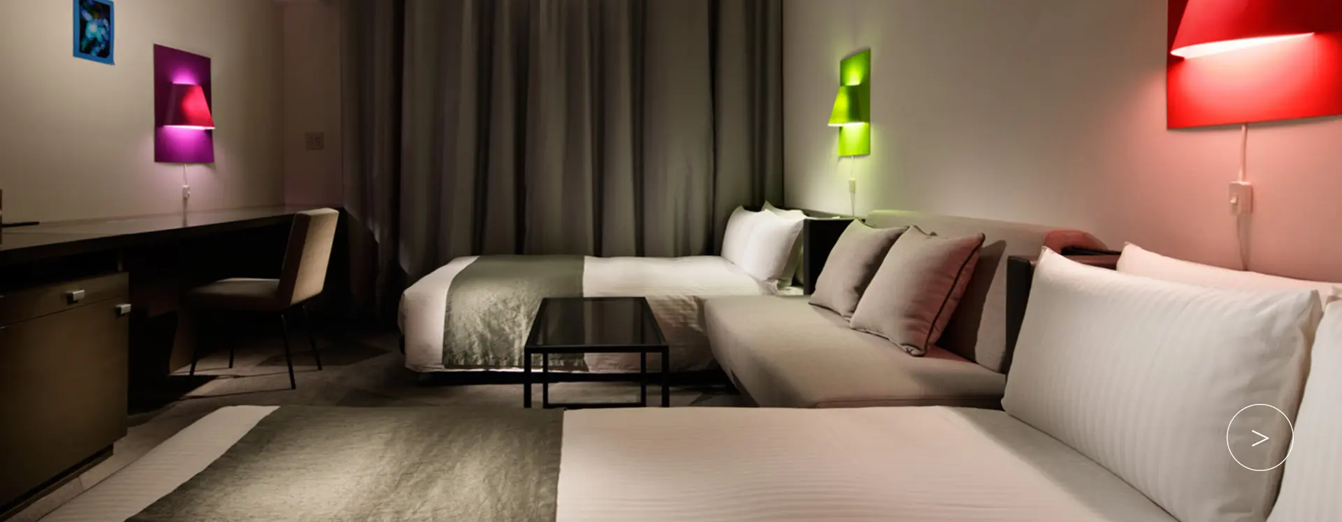 不同房型的舒适客房