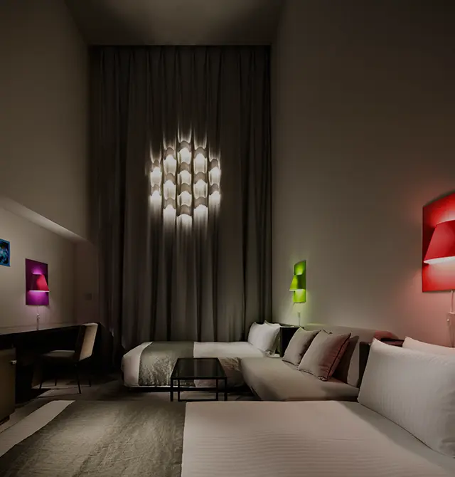 不同房型的舒适客房