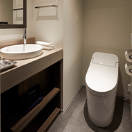 双人间、拐角双人、双床间/带洗涤功能的卫生间