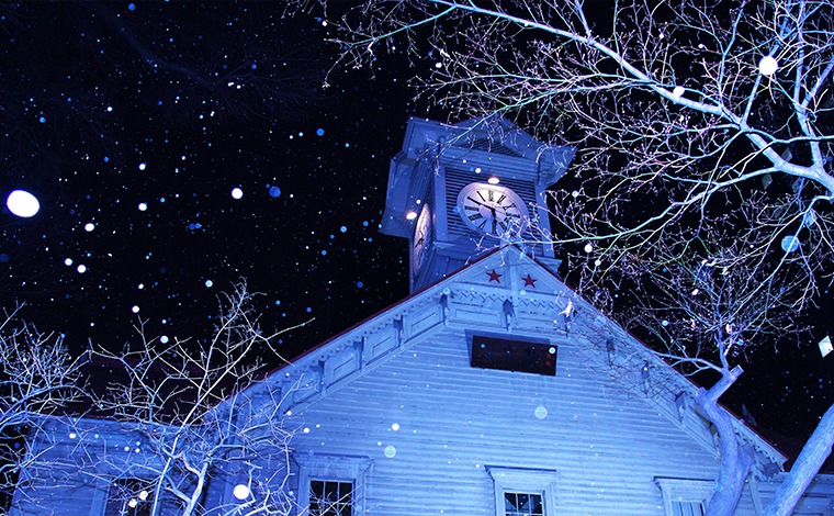欣赏雪和街道的好位置